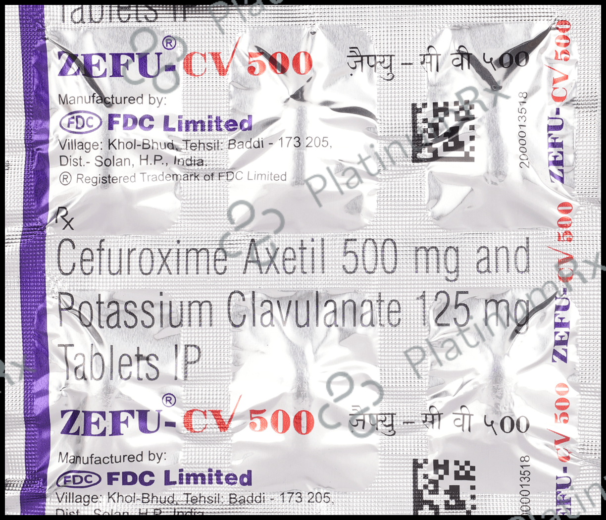 Zefu CV 500/125mg Tablet 6s