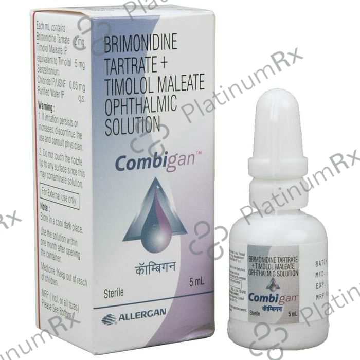 Combigan 5/2mg Solution 5ml