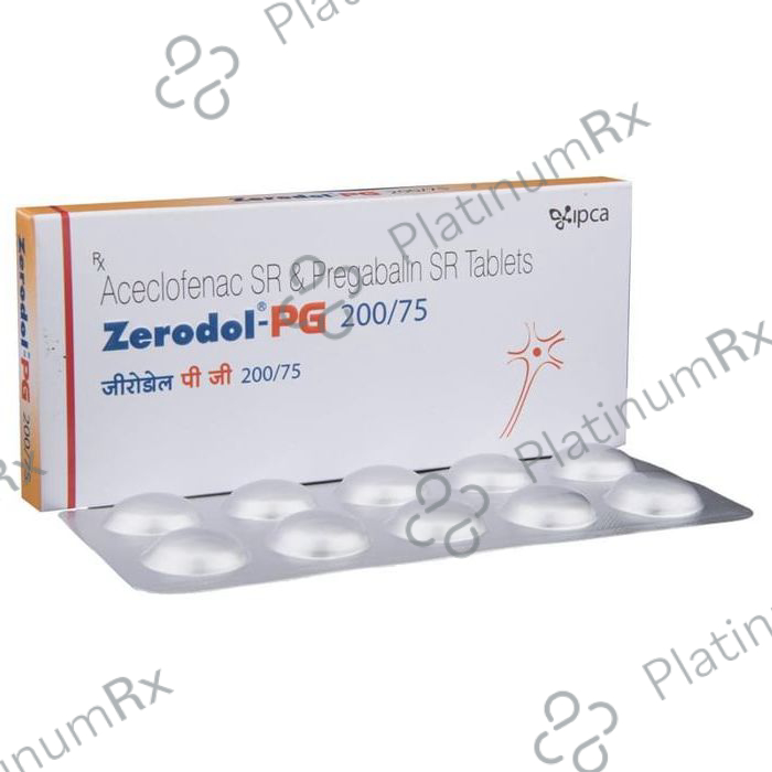 Zerodol PG 200/75mg Tablet SR 10s