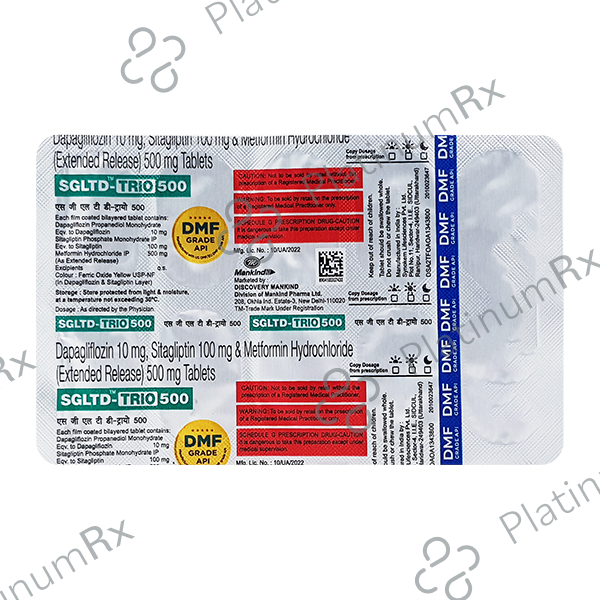 Sgltd Trio 10/500/100mg Tablet 10s
