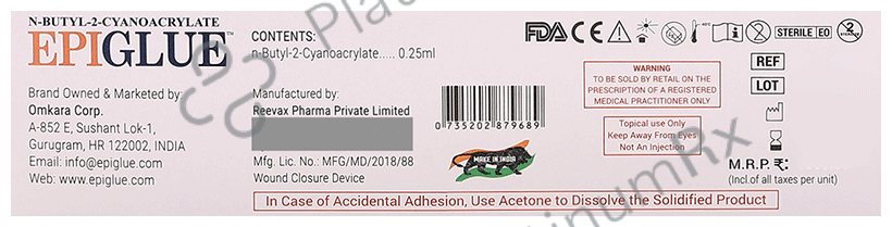 Epiglue Topical Skin Adhesive