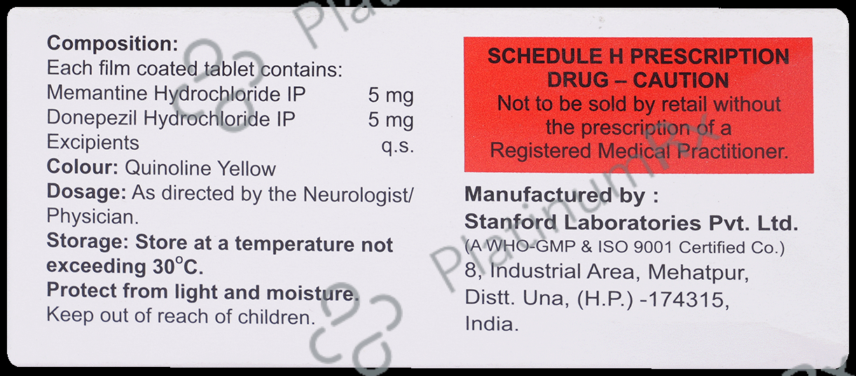 Larentine D 5mg/5mg Tablet