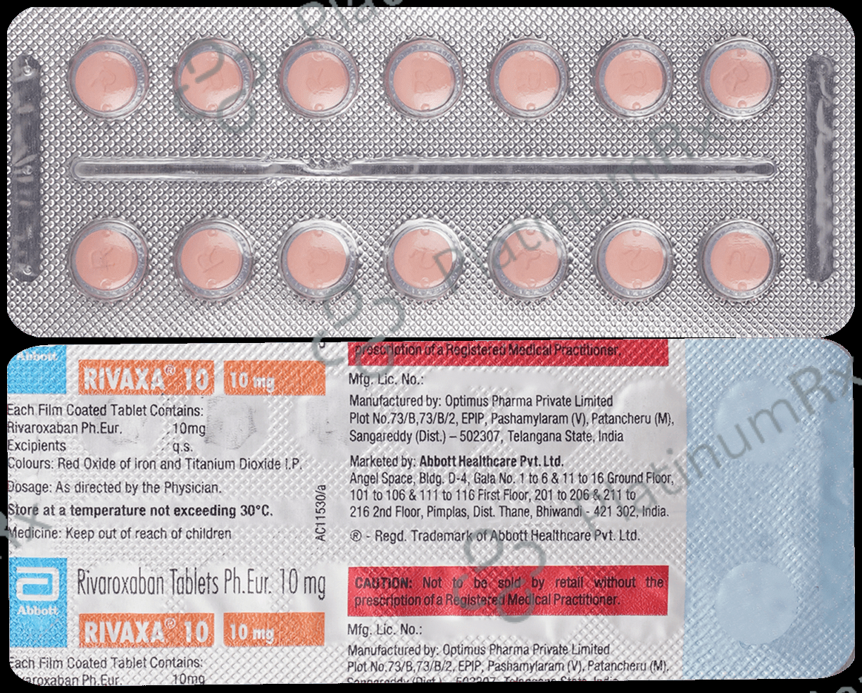 Rivaxa 10mg Tablet 14 tablets