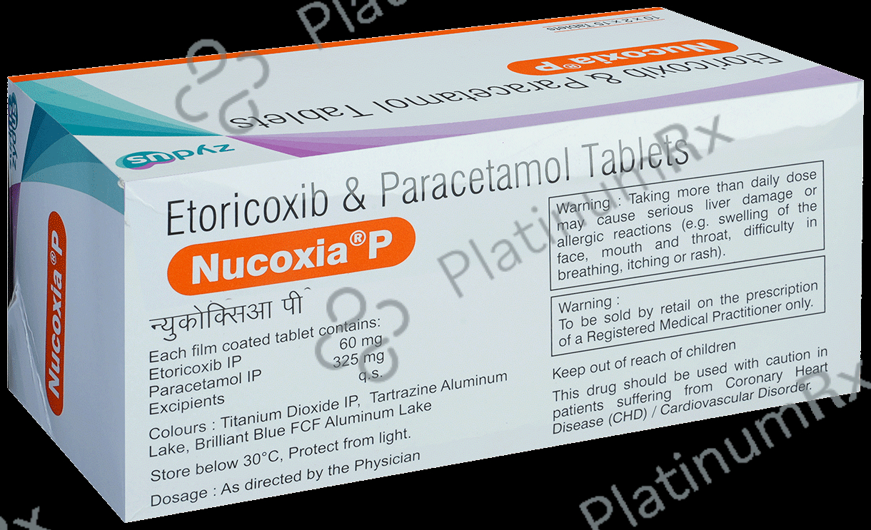 Nucoxia P 60/325mg Tablet 15s