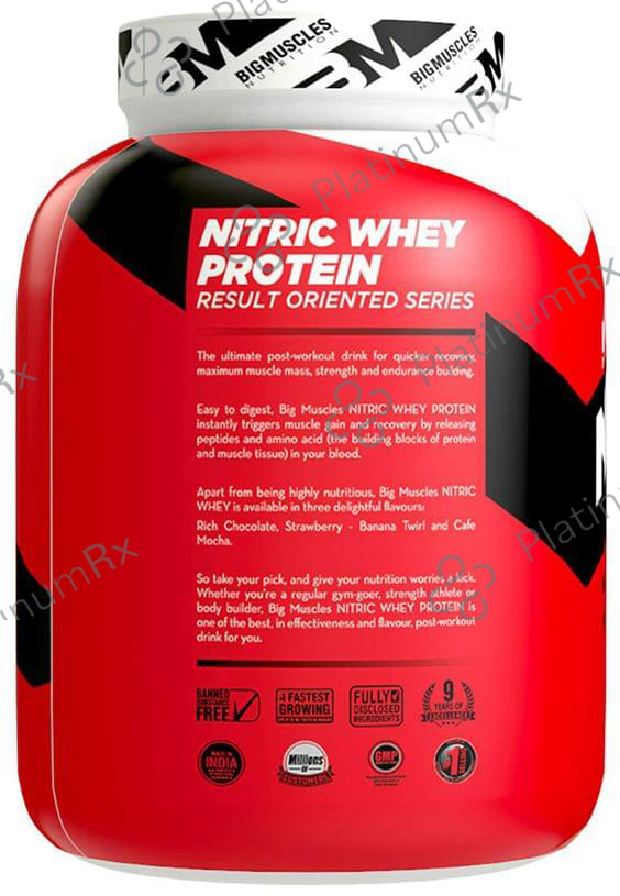 Big Muscles Nitric Whey Strawberry 4 lb