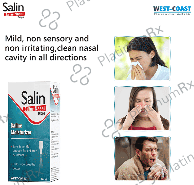 Salin Saline Nasal Drops