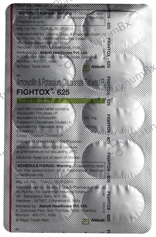 Fightox 625 Tablet