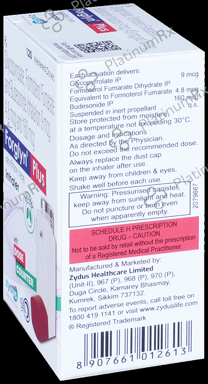 Forglyn Plus CFC Free Inhaler 120MDI