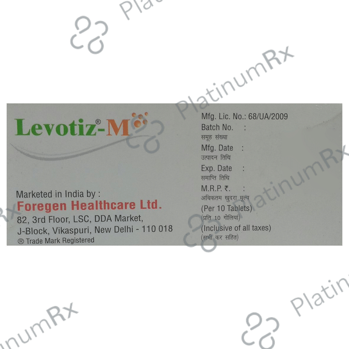Levotiz-M Tablet
