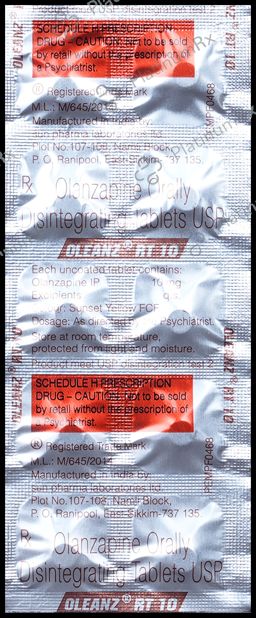 Oleanz RT 10mg Disintegrating Tablet 10s