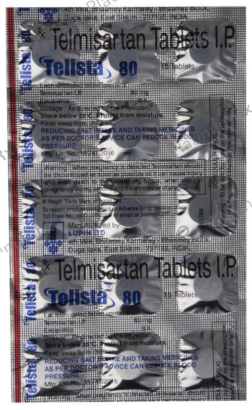 Telista 80mg Tablet 15s