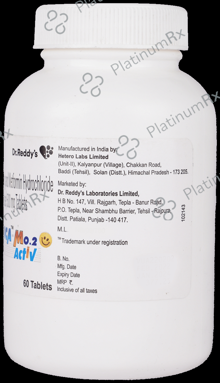 Vozuca M Activ 500/0.2mg Tablet SR 60s