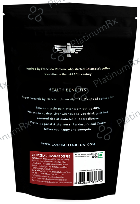 Colombian Brew Nutty Hazelnut Instant Coffee