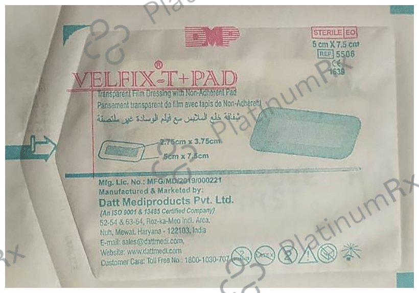 Datt Velfix-T+Pad 5cm x 7.5cm