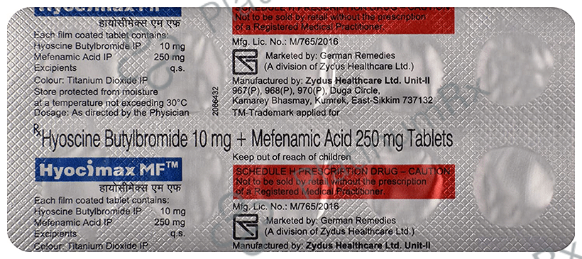 Hyocimax MF 10/250mg Tablet 10s