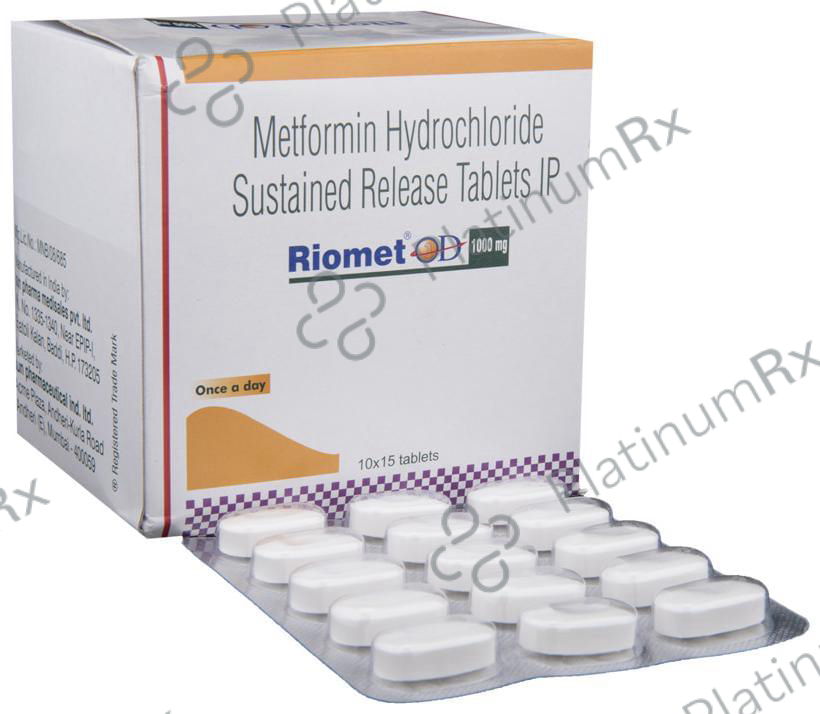 Riomet OD 1000mg Tablet SR