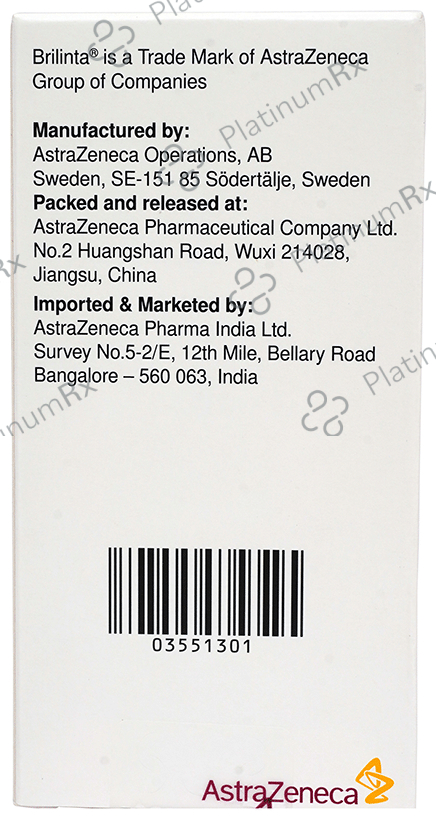 Brilinta 90mg Tablet 180s