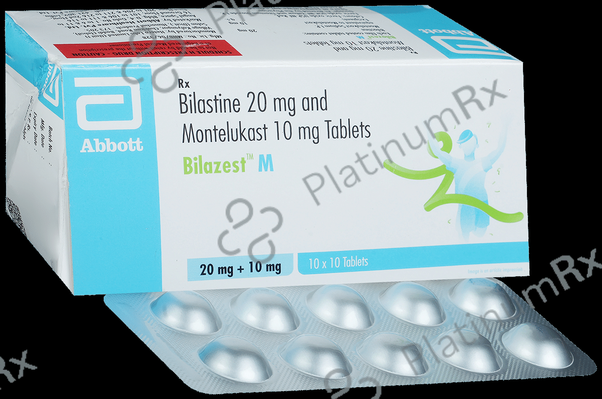 Bilazest M 20/10mg Tablet 10s