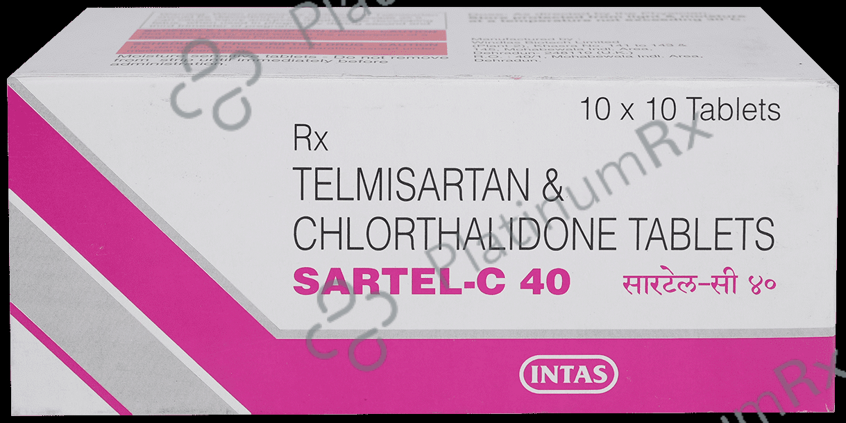 Sartel C 40 12.5/40mg Tablet 10s