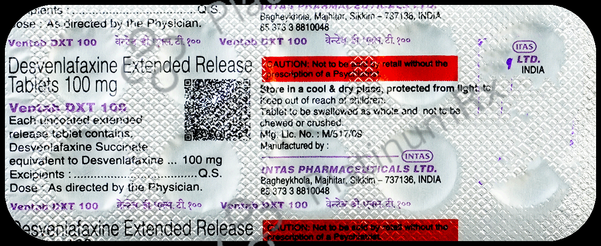 Ventab DXT 100mg ER Tablet 10s