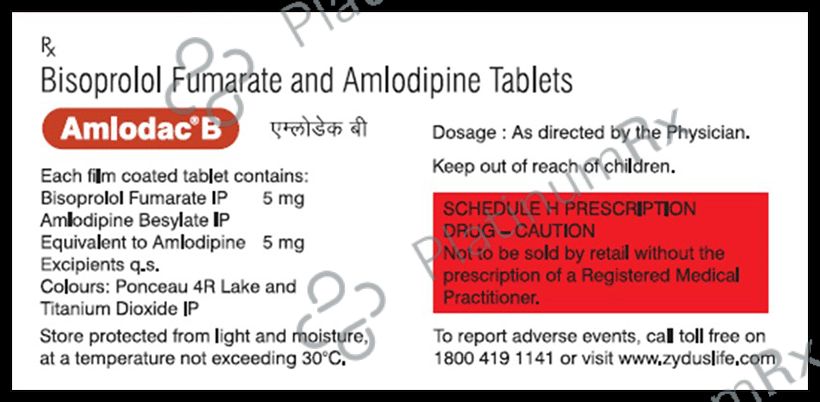 Amlodac B 5/5mg Tablet 10s