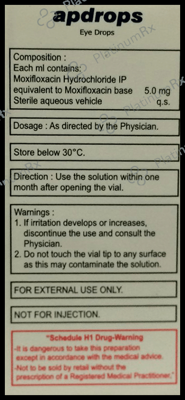 Apdrops 0.5% Eye Drop 5ml