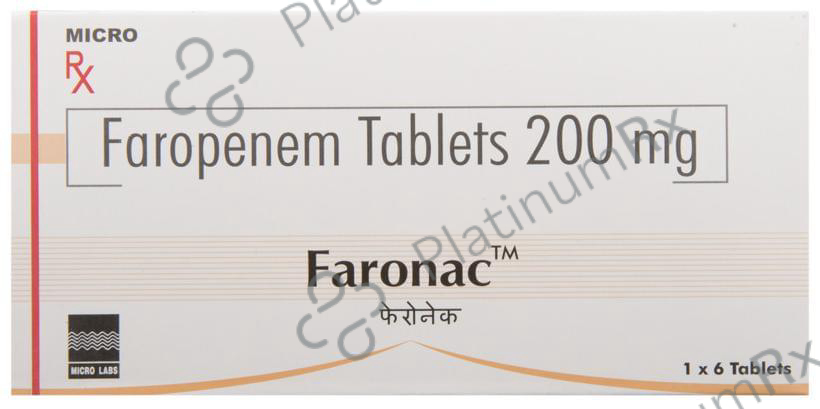 Faronac 200mg Tablet 6s