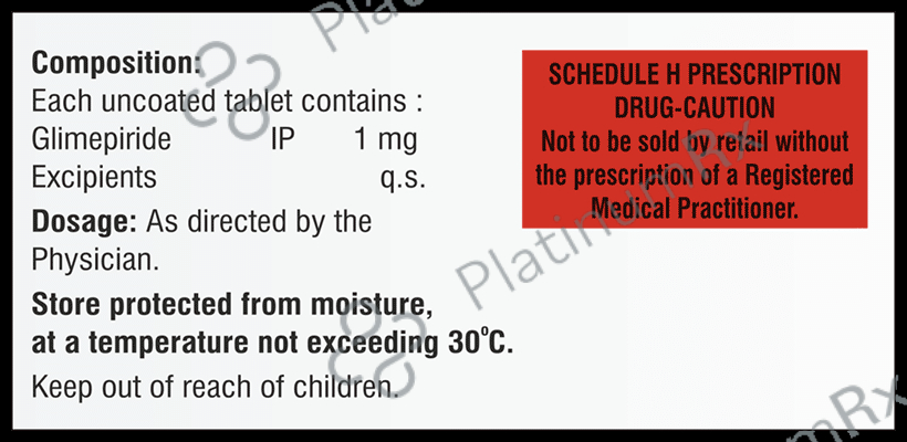 Glipride 1 Tablet