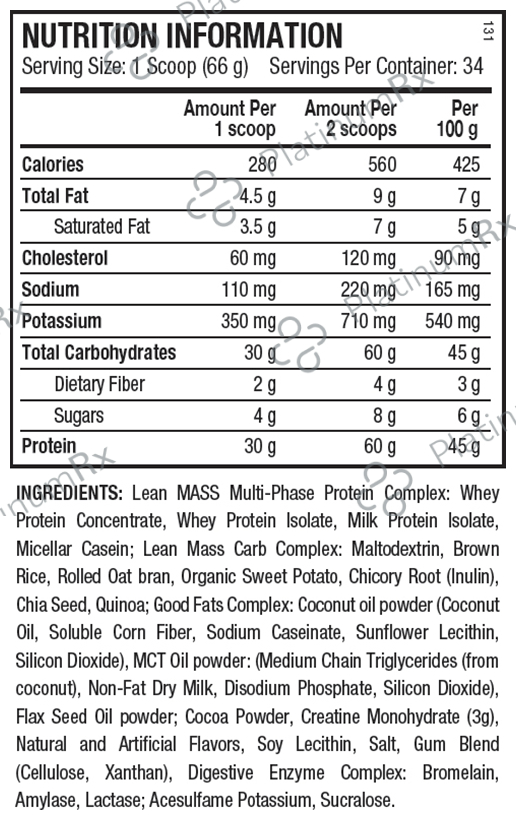 ANS Performance Cookies & Cream Lean Muscle Mass Builder