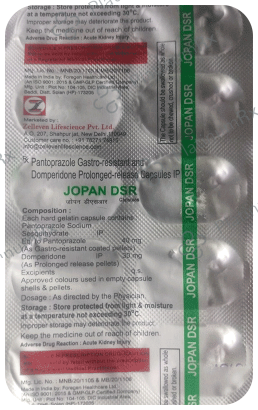 Jopan DSR 30/40mg Cap 10's