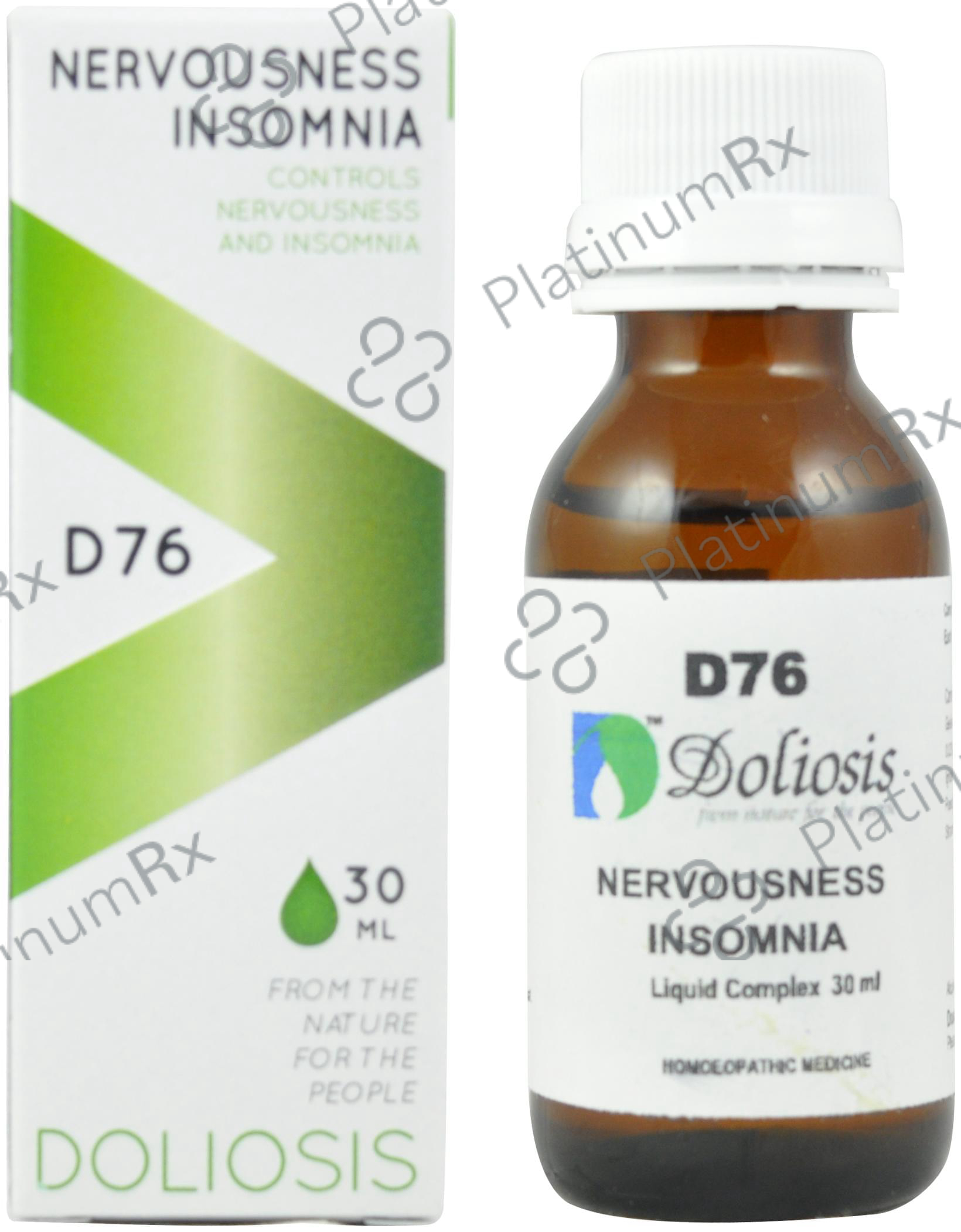 Doliosis D76 Nervousness Insomnia Drop