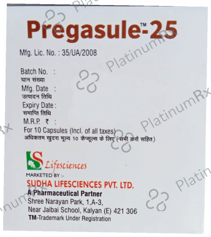 Pregasule 25 Capsule