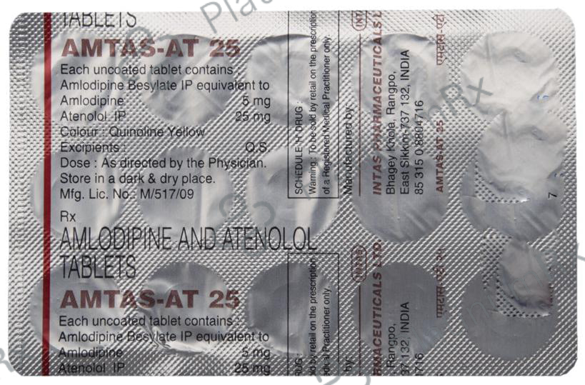 Amtas AT 5/25mg Tablet 15s