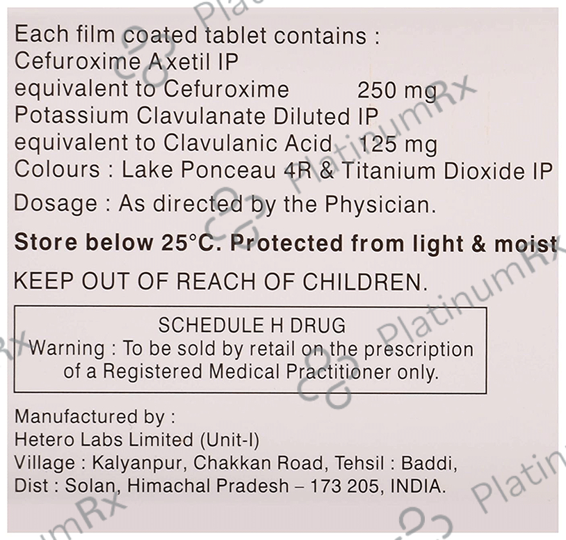 Cetil CV 250/125mg Tablet 10s