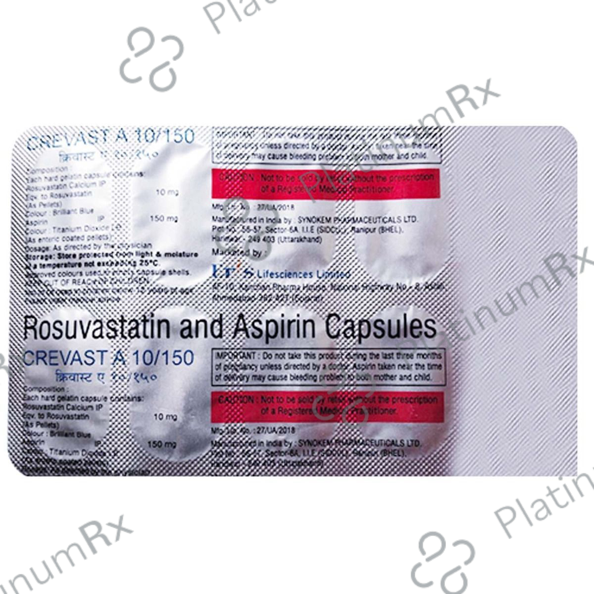 Crevast A 10/150mg Capsule 10s