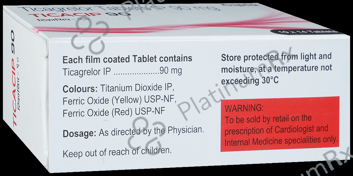 Ticacip 90mg Tablet 14s