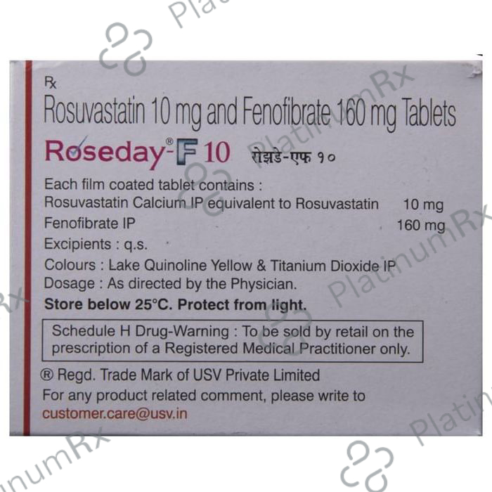 Roseday F 10 160/10mg Tablet 10s