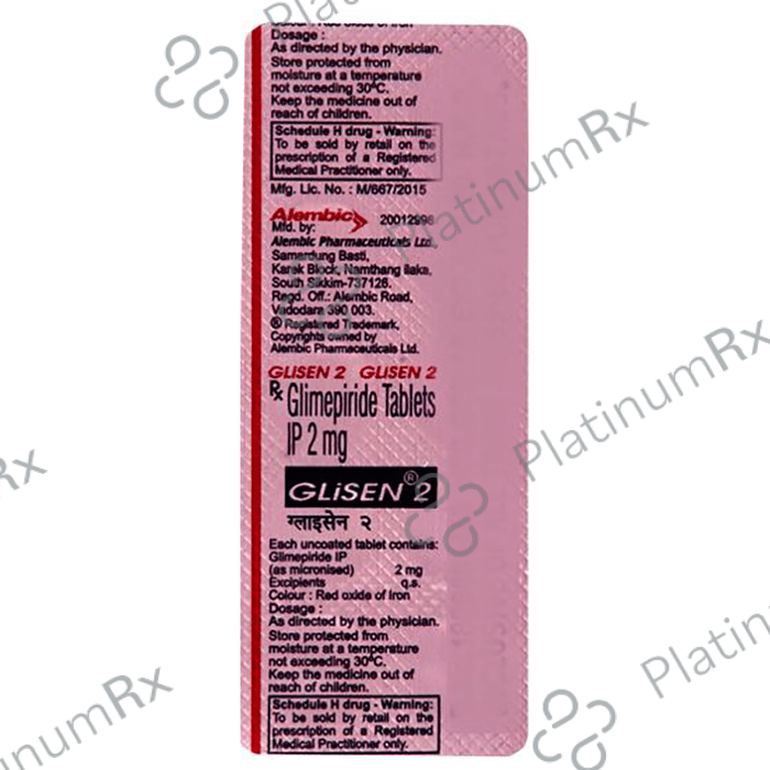 Glisen 2mg Tablet 10s