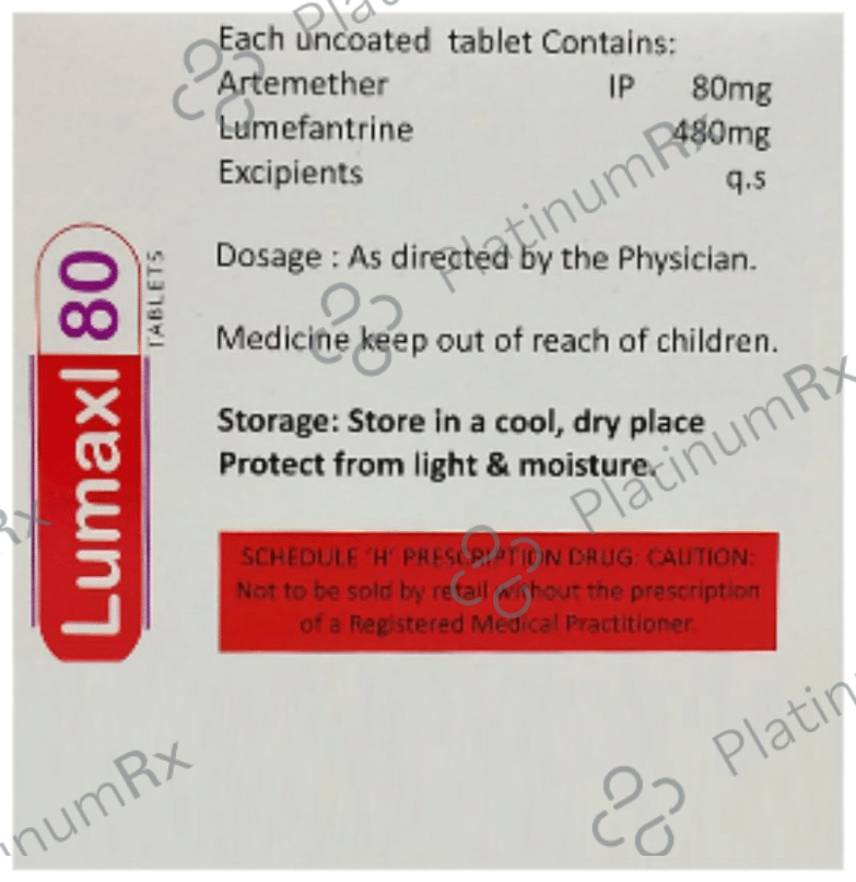 Lumaxl 80mg/480mg Tablet