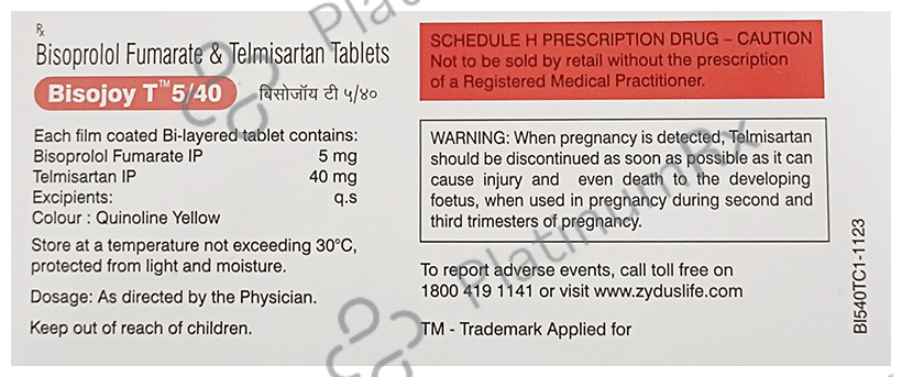 Bisojoy T 5/40mg Tablet 10s