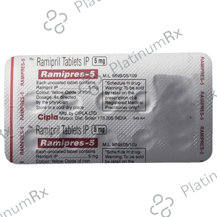 Ramipres 5mg Tablet 10s