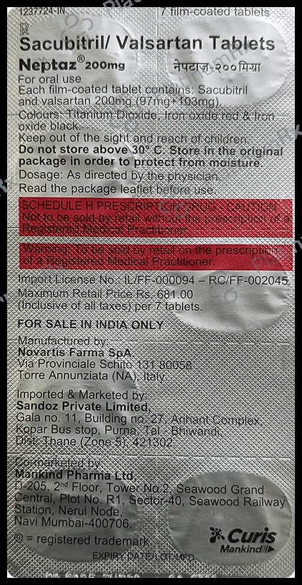 Neptaz 200mg Tablet 7s