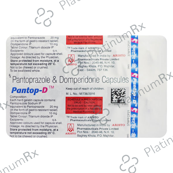 Pantop D 10/20mg Capsule 15s