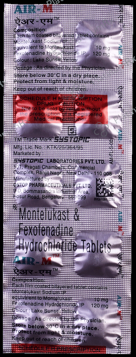 Air M 120/10mg Tablet 10s