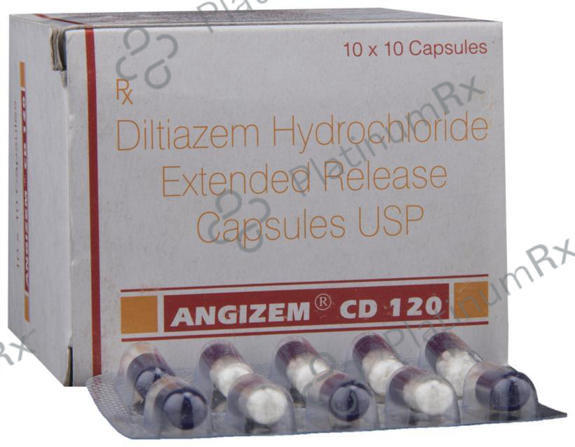 Angizem CD 120mg Capsule 10s