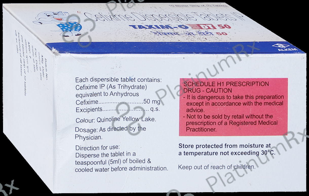 Taxim O DT 50mg Tablet 10s