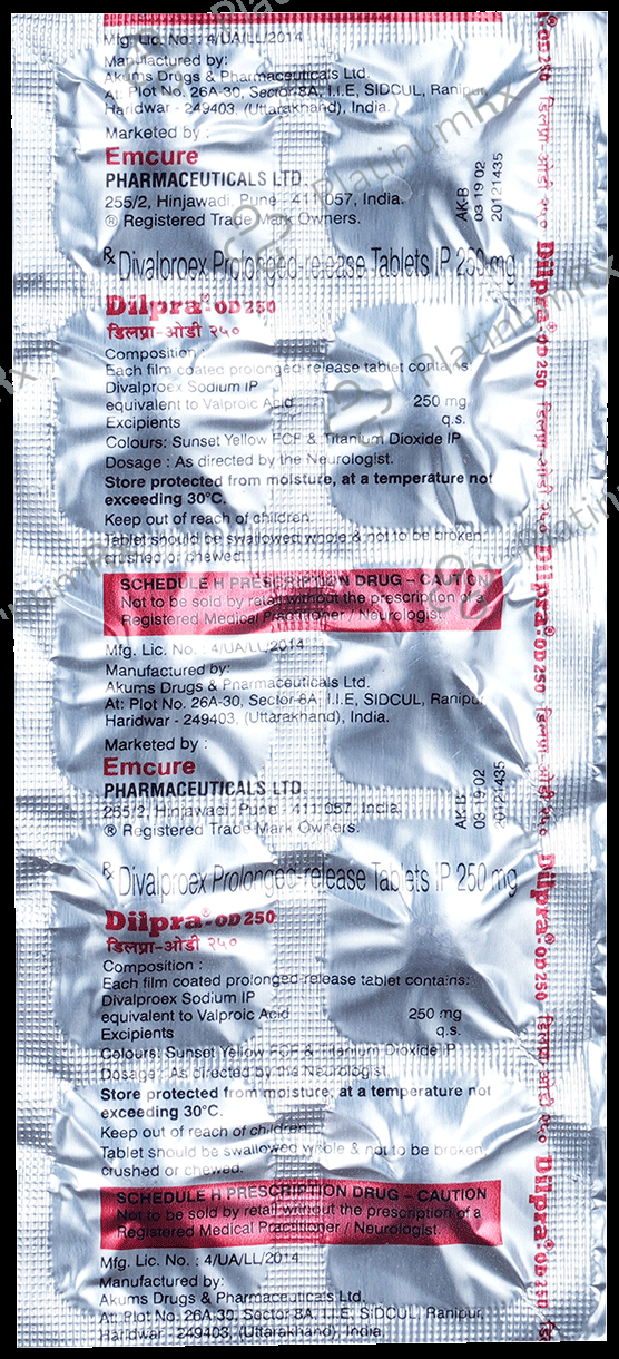 Dilpra OD 250mg Tablet PR 10s