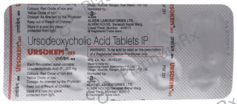 Ursokem 300mg Tablet 10s