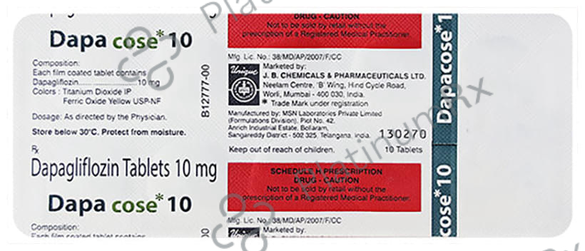 Dapacose 10mg Tablet 10s