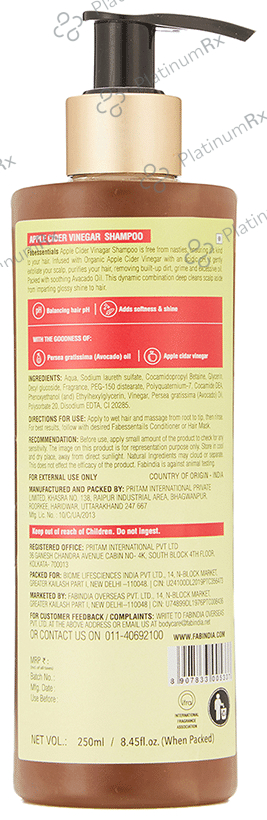 Fabessentials Apple Cider Vinegar Shampoo